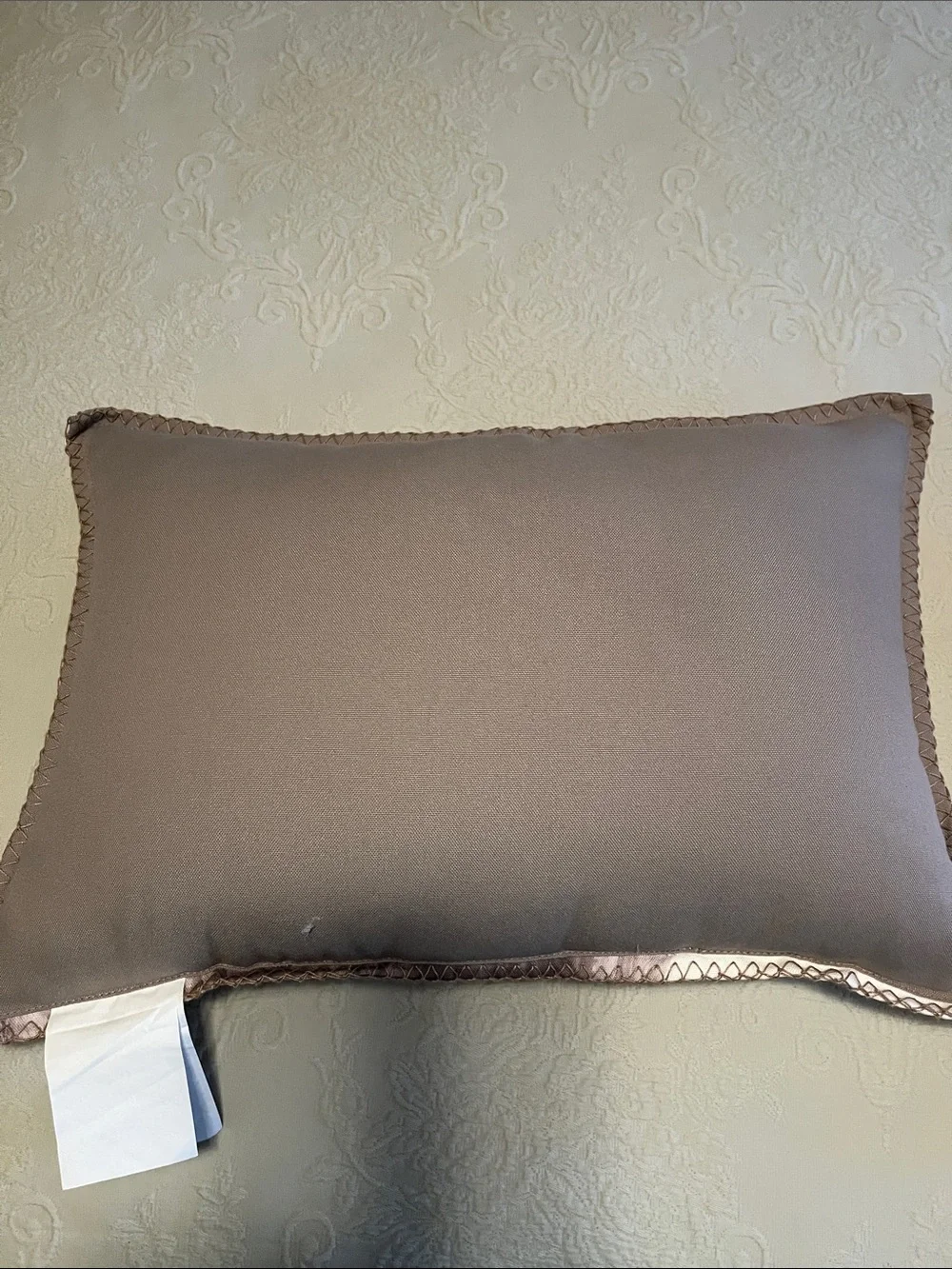 Whimsical Floral Highland Cow Decorative Pillow - Cream